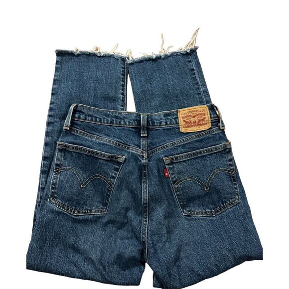 LEVI’S 501® ORIGINAL FIT RAW HEM HIGH RISE WOMEN'S JEANS SZ 26 - Picture 6 of 9